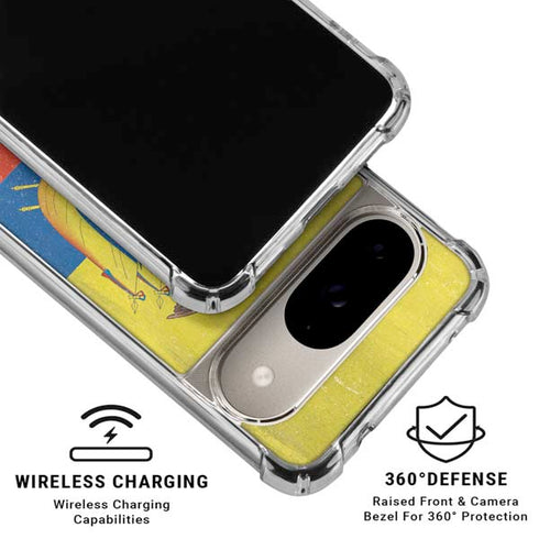 Ecuador Flag Distressed Google Pixel 10 Clear Case